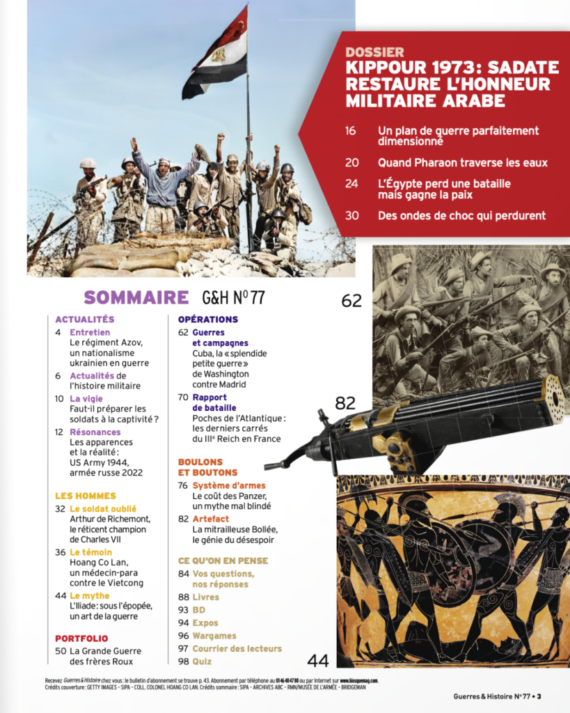 Sommaire du magazine Guerres & Histoire février – mars 2024