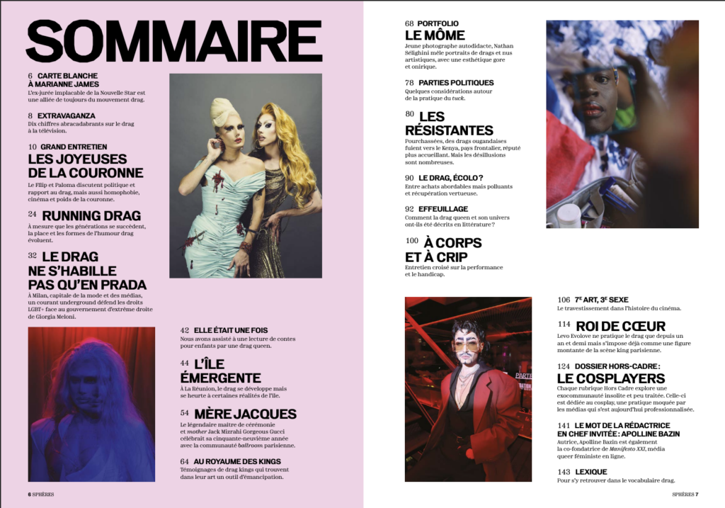 Sommaire du magazine Sphères n°17