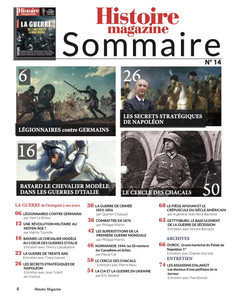 Sommaire du magazine Histoire magazine n°14