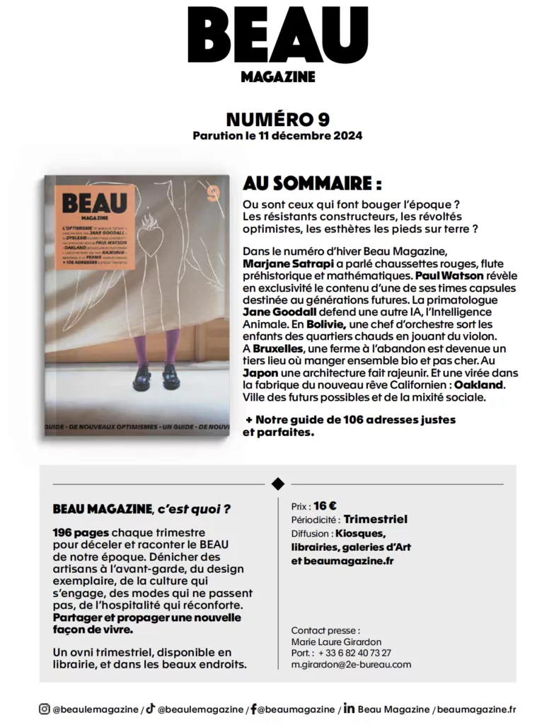 Sommaire du magazine Beau magazine hiver 2024