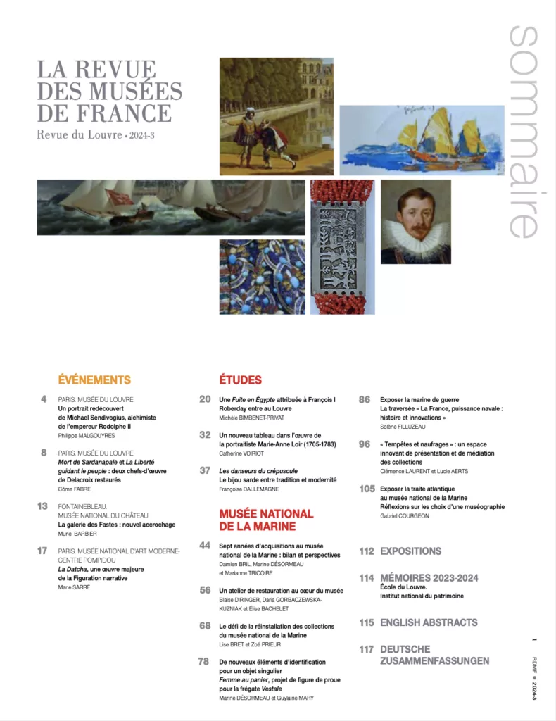 Sommaire du magazine La revue des musées de France 2024 – 3