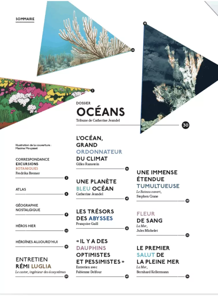 Sommaire du magazine Reliefs n° 21