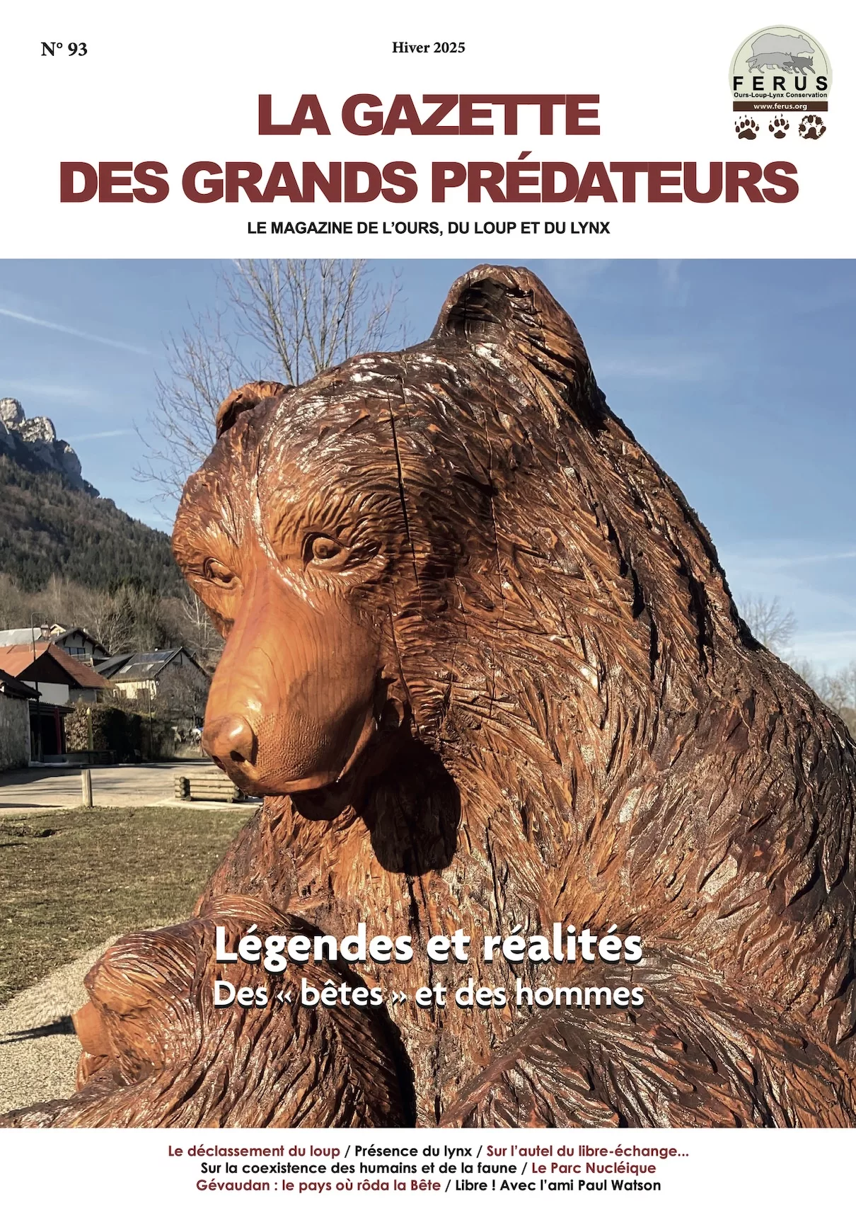 La gazette des grands prédateurs hiver 2024