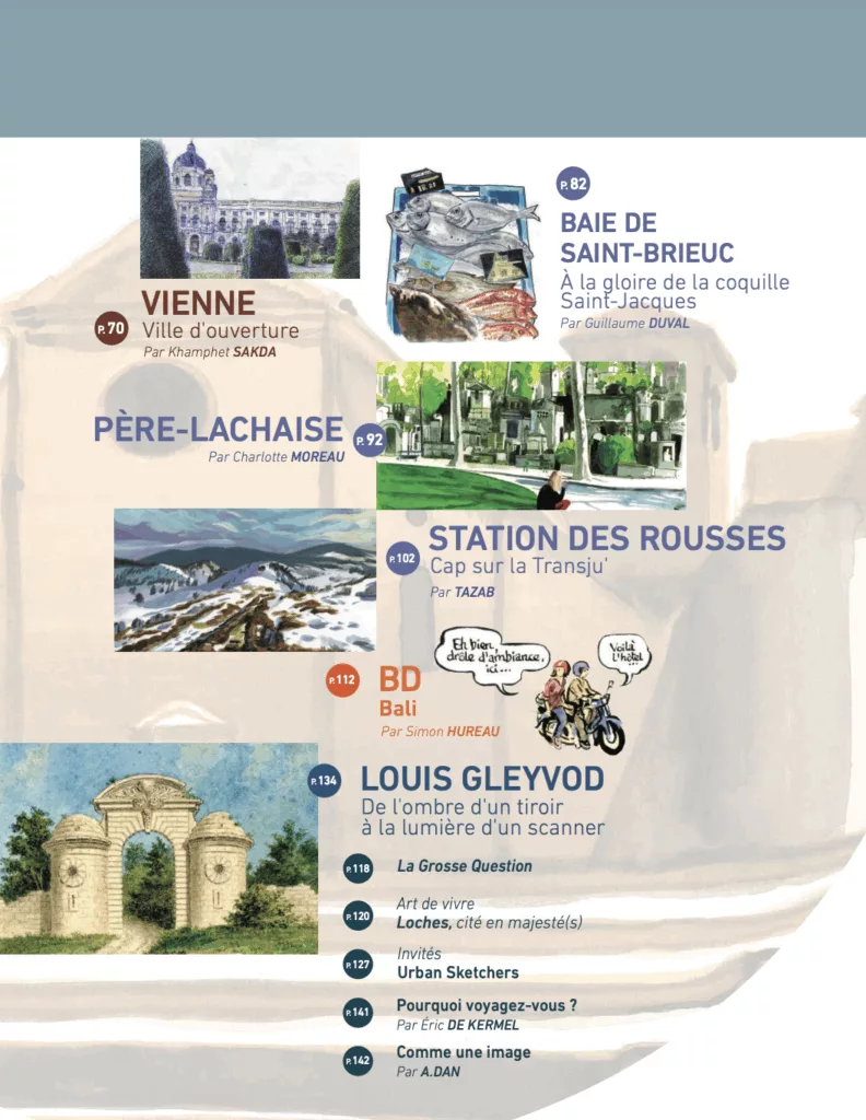 Sommaire du magazine Carnets d’ailleurs décembre 2025 – février 2026