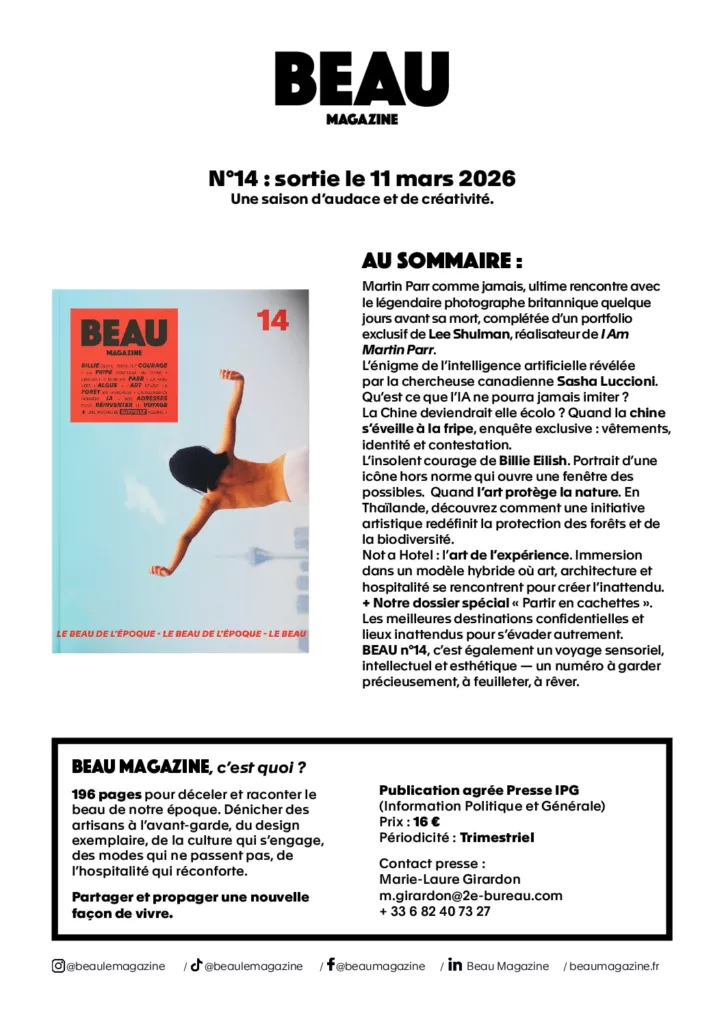 Sommaire du magazine Beau magazine hiver 2026