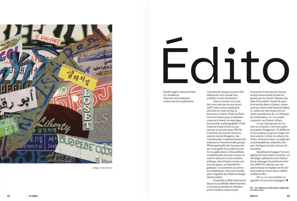 Éditorial du magazine Flaash printemps 2026