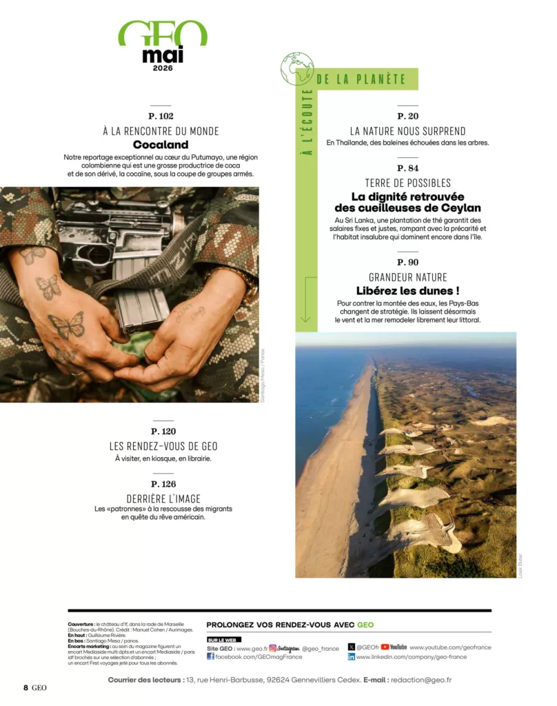 Sommaire du magazine GEO mai 2026